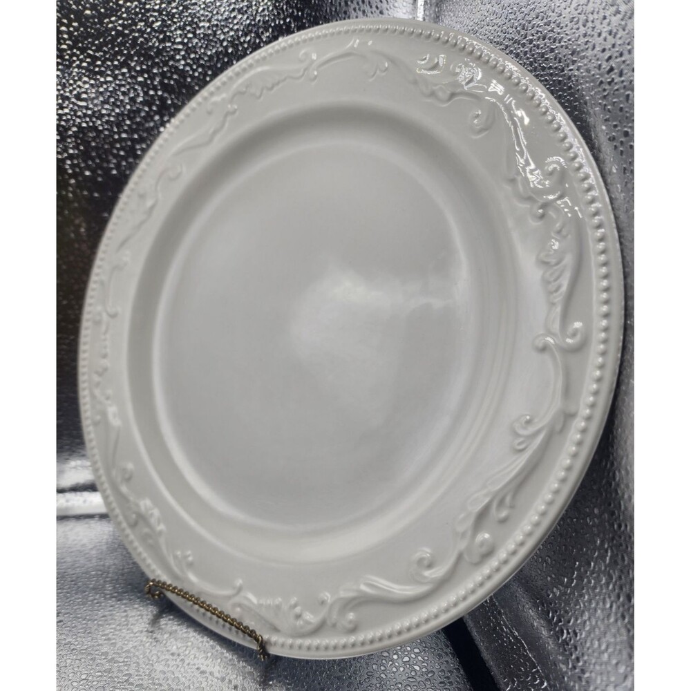 Mesa International Embossed Dot & Scrolls Dinner Plates (Set of 2) - Picture 4 of 12